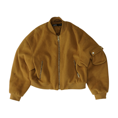 Tan Solid Jacket