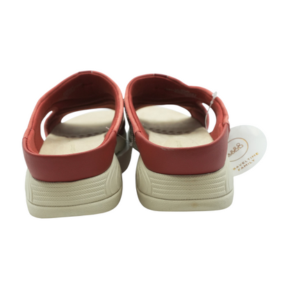 Coral Wedged Sandals
