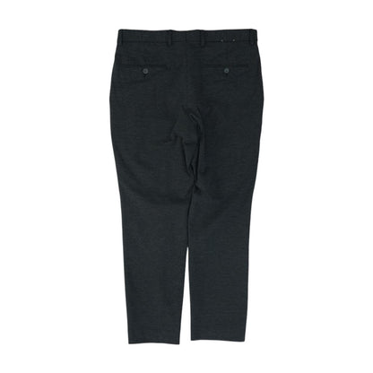 Gray Solid Dress Pants