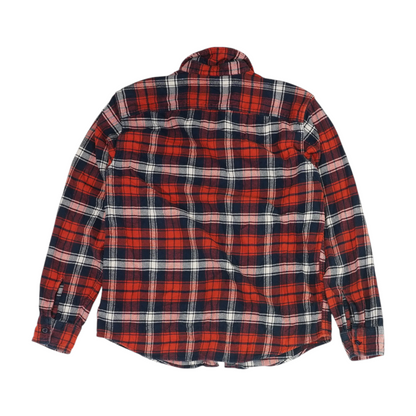 Red Plaid Flannel Button Down