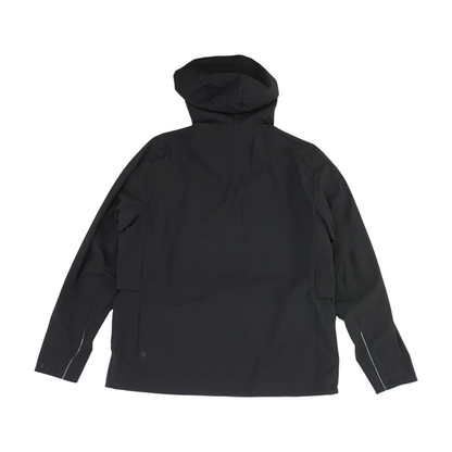 Black Solid Rain Jacket
