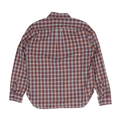 Brown Plaid Long Sleeve Button Down