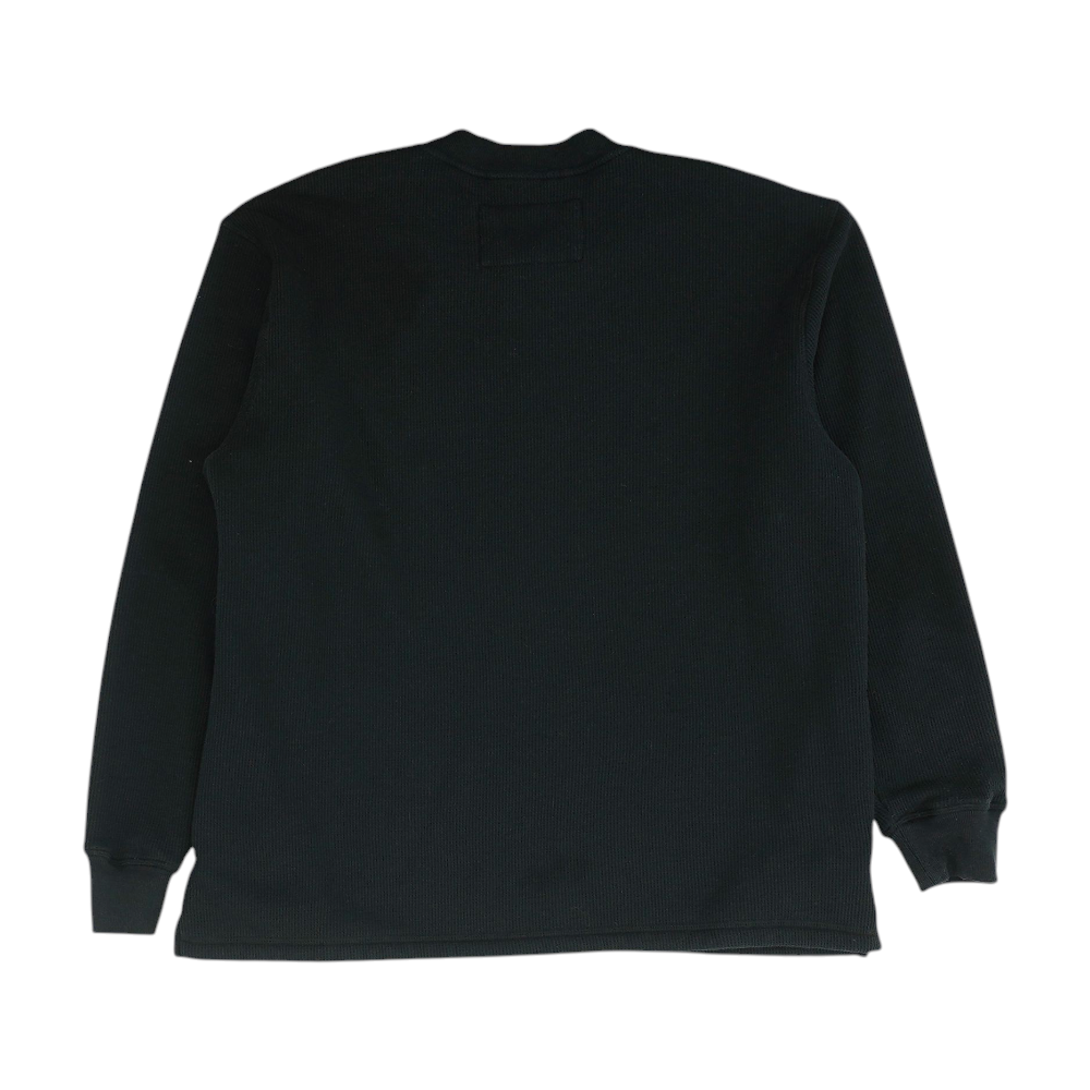 Black Solid Sweatshirt Pullover