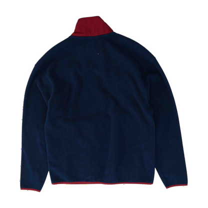 Navy Color Block 1/4 Zip Pullover
