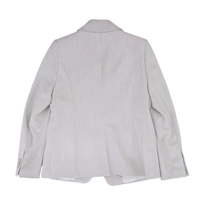 Gray Solid Blazer