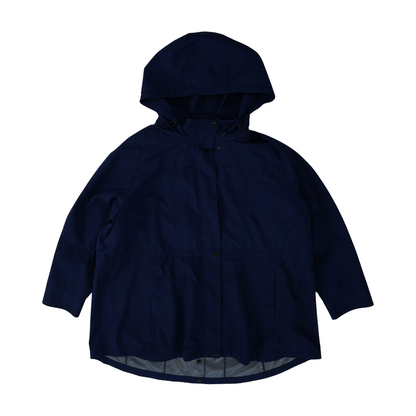 Navy Solid Rain Jacket