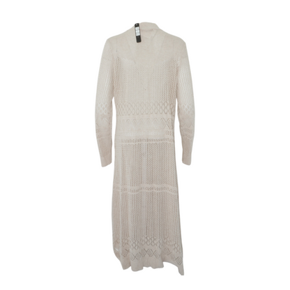 Beige Plus Size Cardigan Sweater