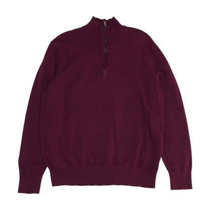Magenta 1/4 Zip Sweater