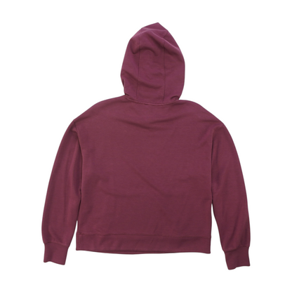 Mauve Solid Hoodie Pullover