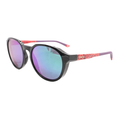Black Venture Round Sunglasses