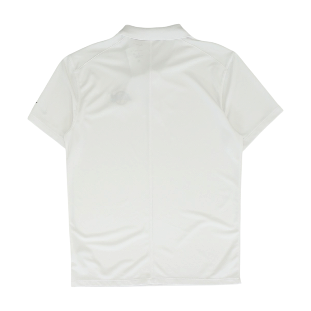 White LA Lakers Solid Short Sleeve Polo
