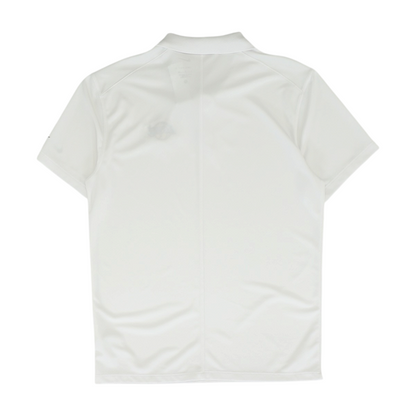White LA Lakers Solid Short Sleeve Polo