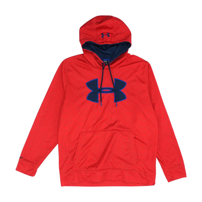 Red Geometric Hoodie Pullover
