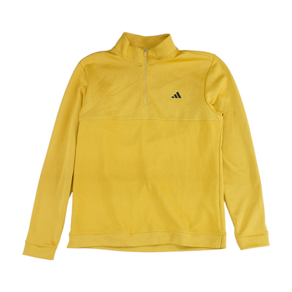 Yellow Solid 1/4 Zip Pullover