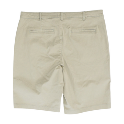 Khaki Solid Chino Shorts