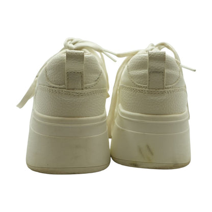 Platform White Low Top Athletic Shoes