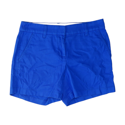 Blue Solid Chino Shorts