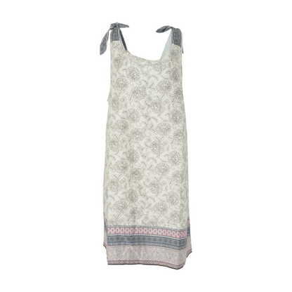 Cream Floral Mini Dress