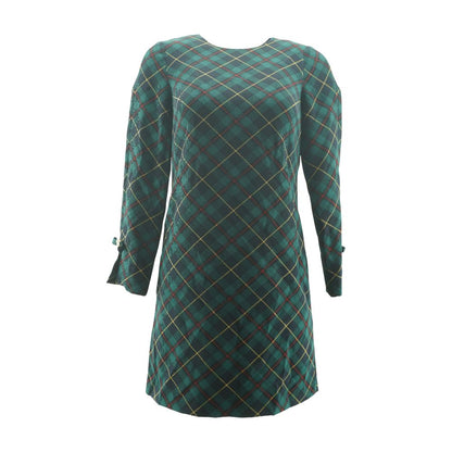 Green Plaid Mini Dress