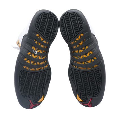 Air Jordan 12 Retro Taxi High-Top Athletic Shoes