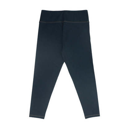 Blue Solid Chino Capris