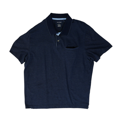 Navy Solid Short Sleeve Polo
