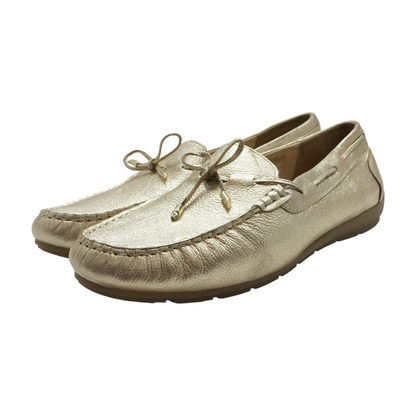 Gold Slip-On Flats