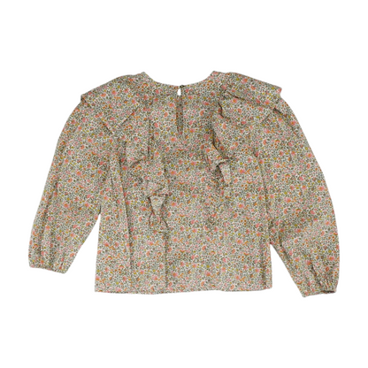 Beige Floral Blouse