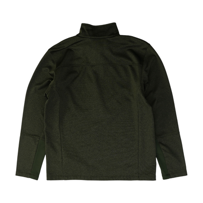 Green Solid 1/4 Zip Pullover