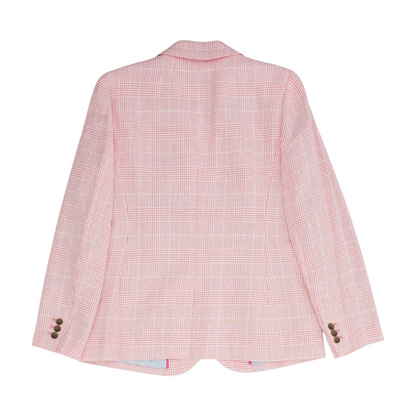 Pink Plaid Blazer
