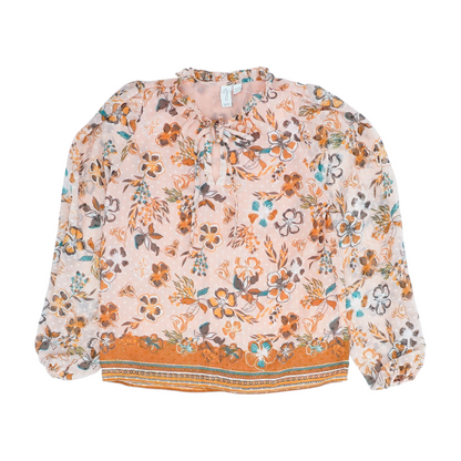 Pink Floral Blouse