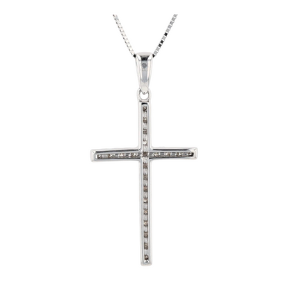 1/5 ctw 14K White Gold Diamond Pendant Necklace