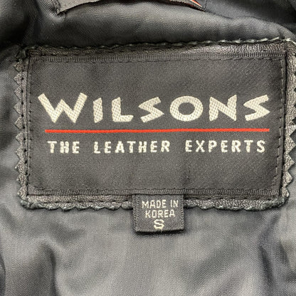 Vintage Black Solid Leather Jacket