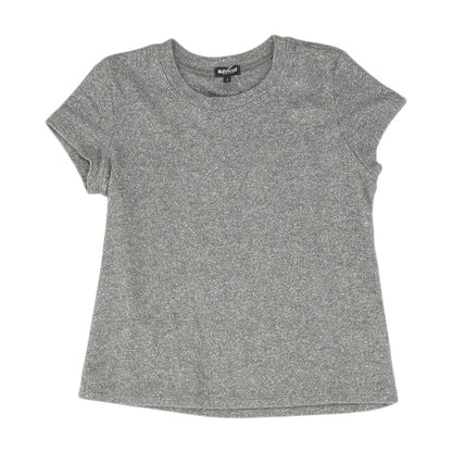Gray Solid Knit Top