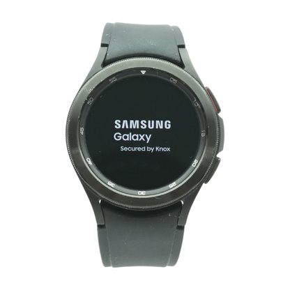 42mm Galaxy Watch4 Classic Black Smartwatch Black Band S/M