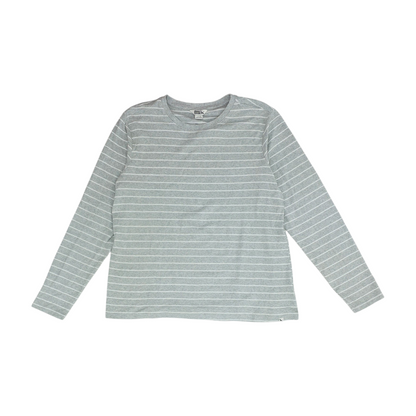 Gray Striped Blouse