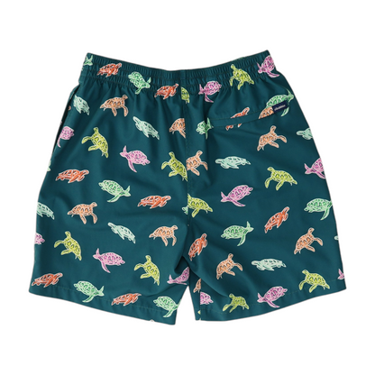 Green Print Swim Bottom