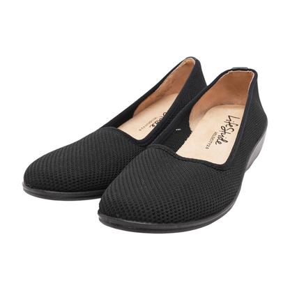 Black Slip-On Flats