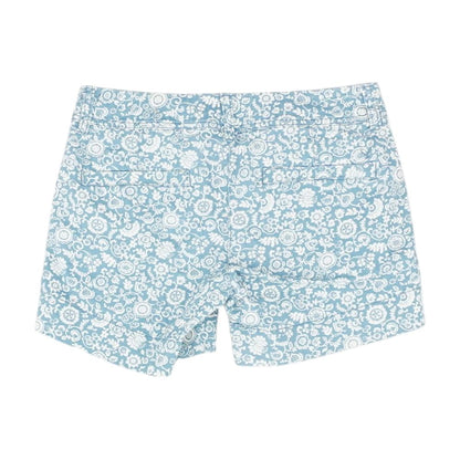 Blue Floral Chino Shorts
