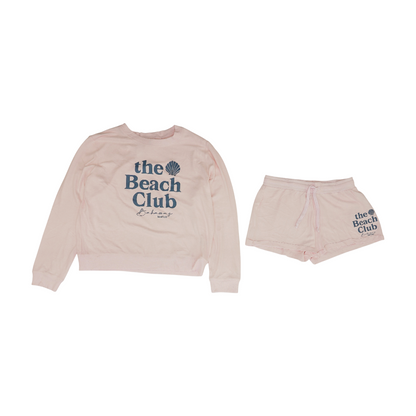 Pink Solid Pajama Set