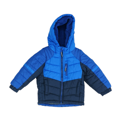 Blue Color Block Jacket