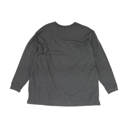 Gray Solid Henley T-Shirt