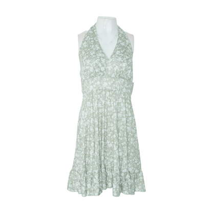 Green Floral Midi Dress