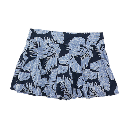 Navy Tropical Mini Skort