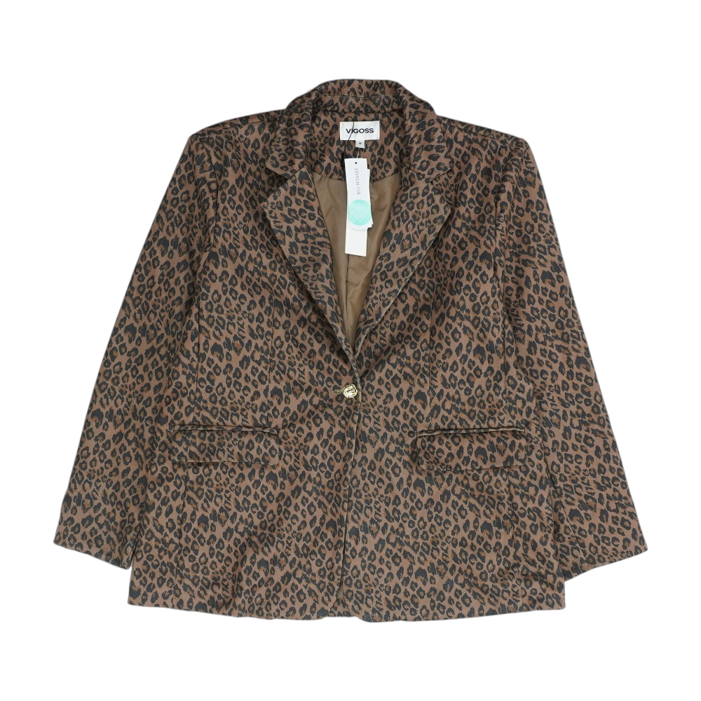 Brown Animal Print Blazer