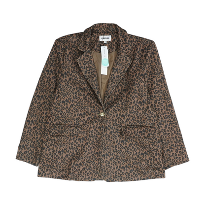 Brown Animal Print Blazer