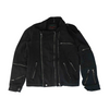 Black Solid Denim Jacket