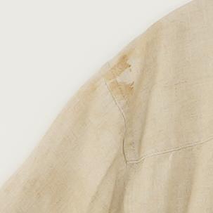 Tan Solid Short Sleeve Button Down