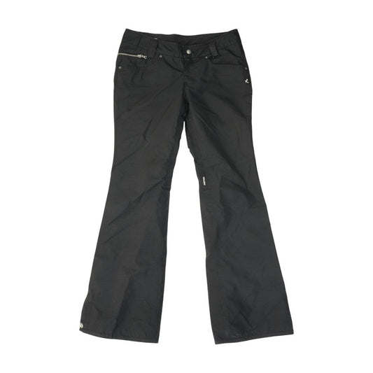 Black Solid Active Pants