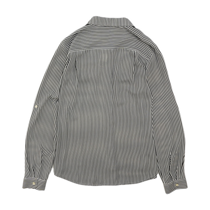 Black Striped Button Down